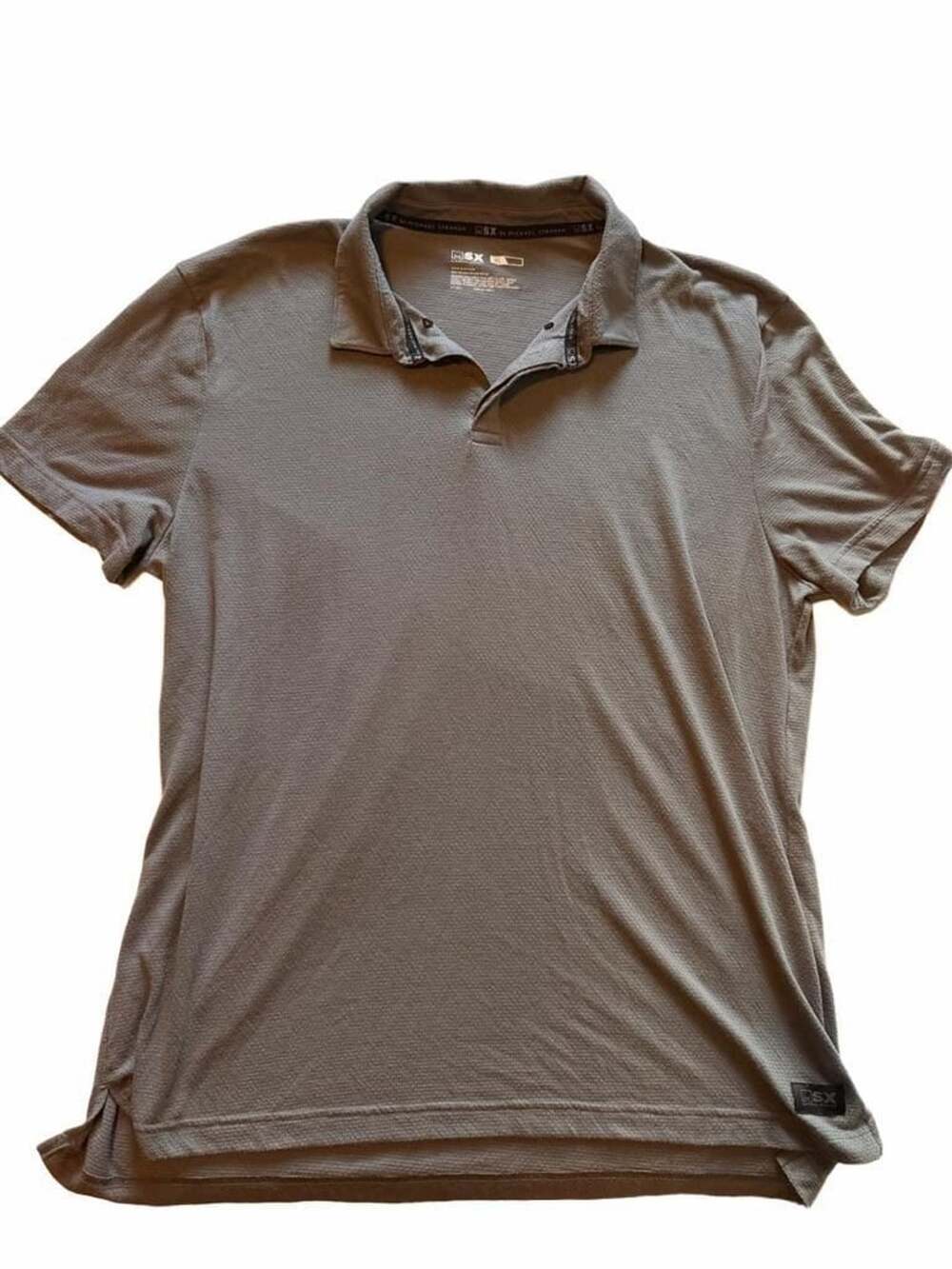 MSX by Michael Strahan Gray Performance Polo Shirt Size XL
